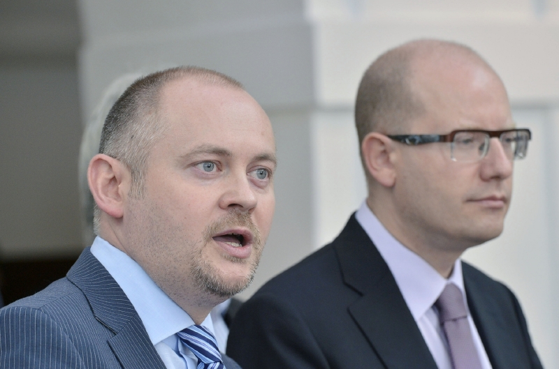 První dva muži ČSSD, Michal Hašek a Bohuslav Sobotka.
