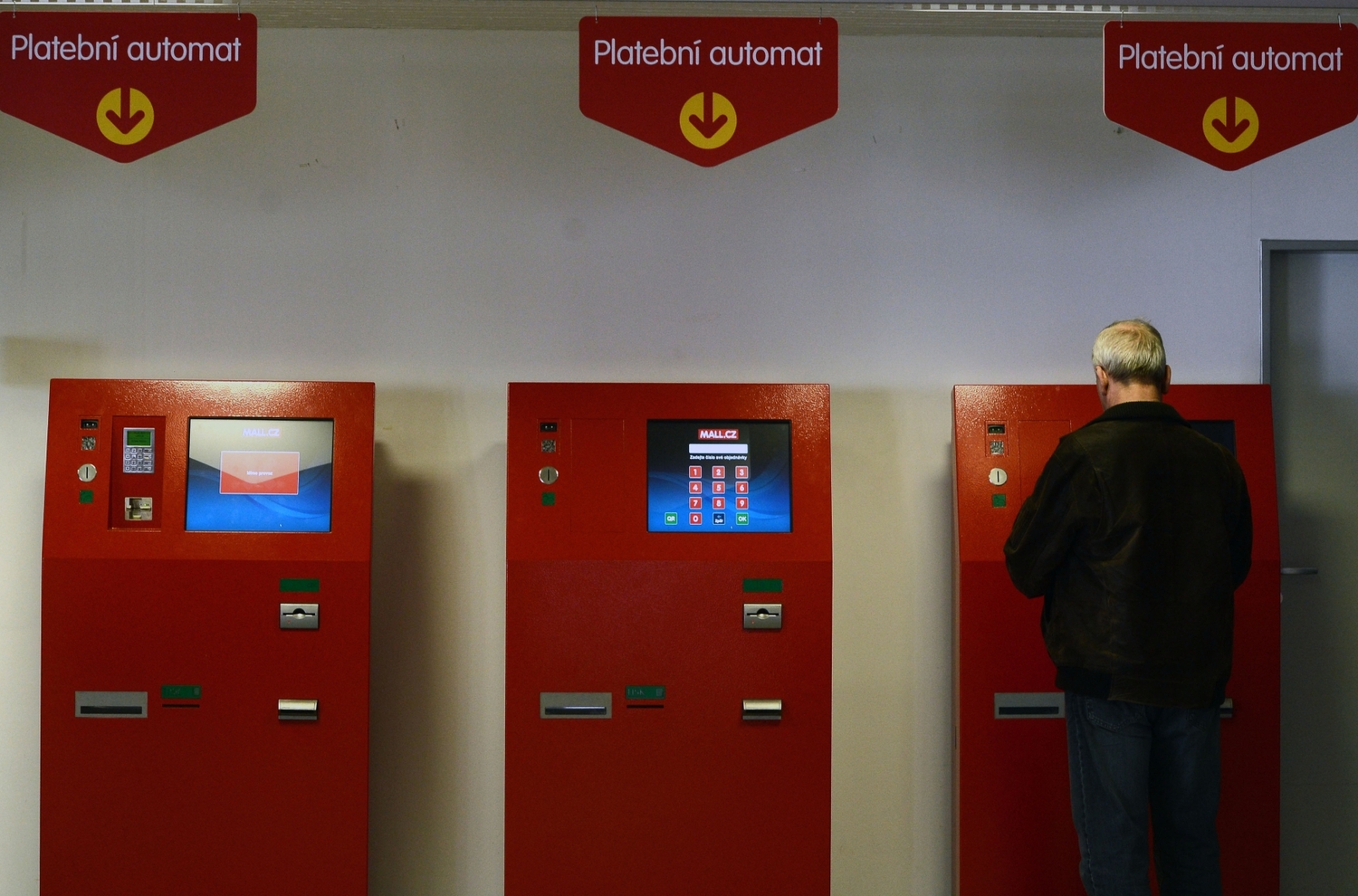 Platební automat Mall.cz. Platební automat Mall.cz.