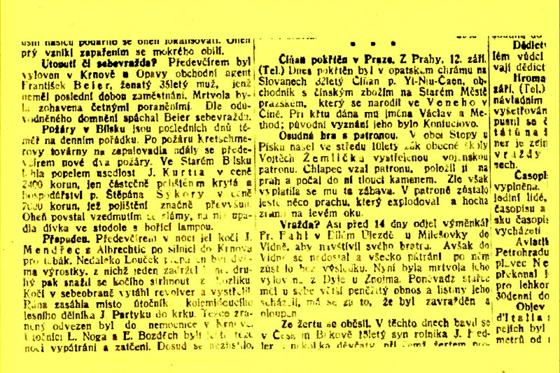 Lidové noviny ze 13. září 1913. 