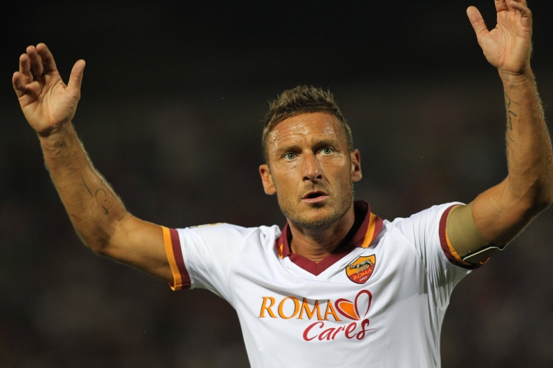 Francesco Totti, legenda AS Řím. Francesco Totti, legenda AS Řím.