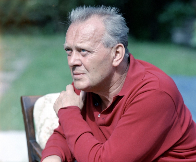 Herec Karel Höger (snímek z roku 1969).