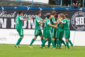 Hráči Bohemians měli z výsledku ohromnou radost, takový výkon na hřišti Baníku nikdo z nich nečekal.