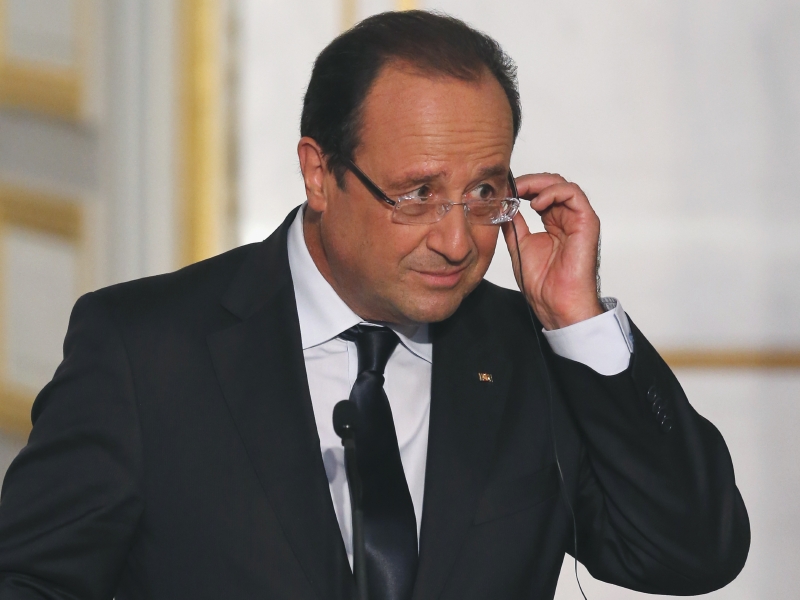 Francouzský prezident François Hollande.