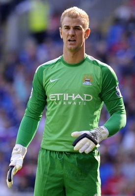 Anglický brankář Joe Hart.