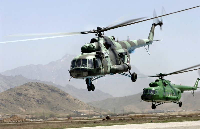 Vrtulník Mi-17.
