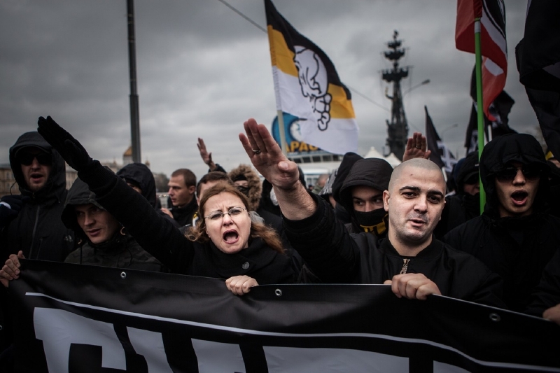 Ruští nacionalisté, kteří v Rusku nechtějí jiné národnosti. Ruští nacionalisté, kteří v Rusku nechtějí jiné národnosti.