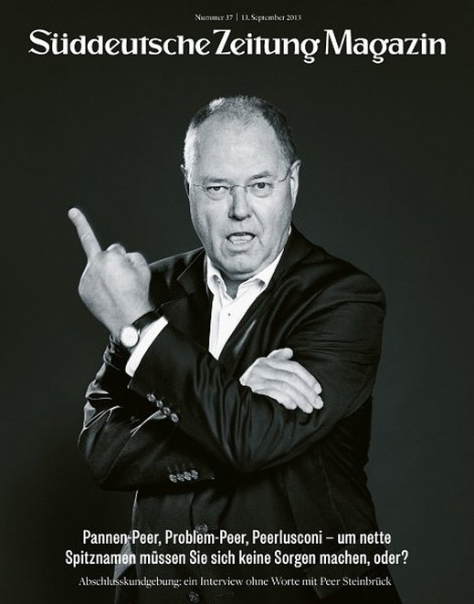 Peer Steinbrück pro Süddeutsche Zeitung.