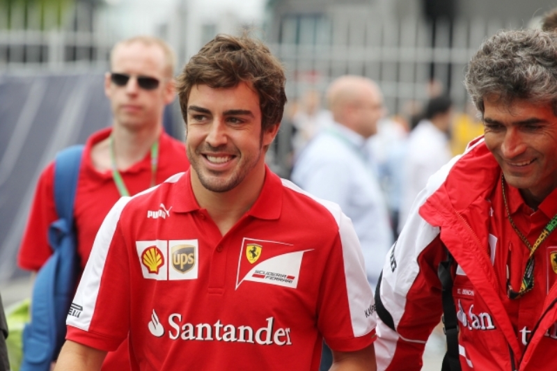 Pilot formule 1 Fernando Alonso. 