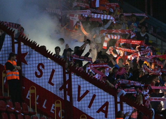 Fanoušci Slavie (ilustrační foto).