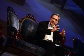 Orhan Pamuk, turecký nositel Nobelovy ceny za literaturu, který byl v dubnu hostem Festivalu spisovatelů Praha.