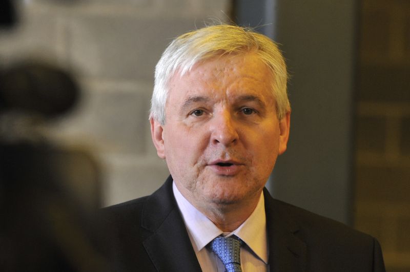 Jiří Rusnok při srpnové návštěvě Moravskoslezského kraje.