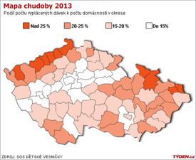 Mapa chudoby.