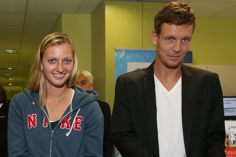 Petra Kvitová a Tomáš Berdych.
