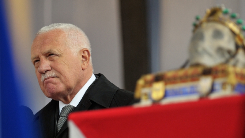Loni ve Staré Boleslavi vystoupil s projevem Václav Klaus.