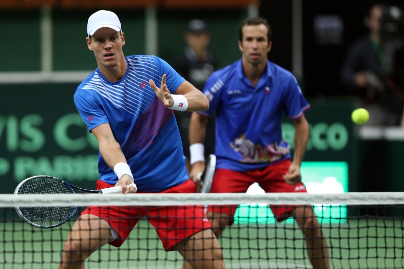 Tomáš Berdych a Radek Štěpánek (vpravo). Tomáš Berdych a Radek Štěpánek (vpravo).