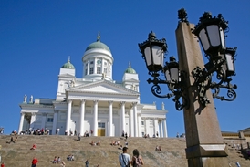 Katedrála v Helsinkách.
