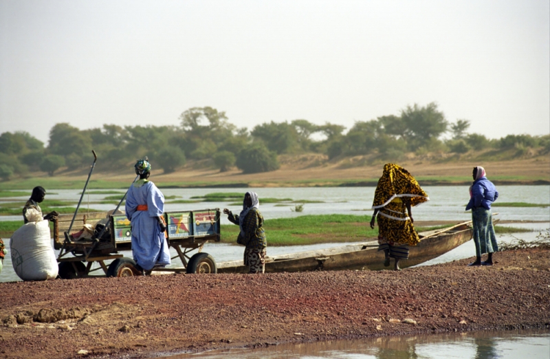 Africká řeka Niger. Africká řeka Niger.