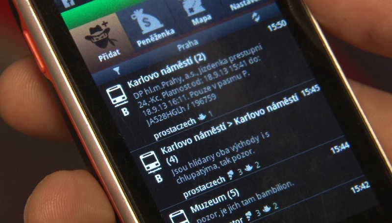 Mobilní aplikace ukáže černým pasažérům polohu revizorů. 
