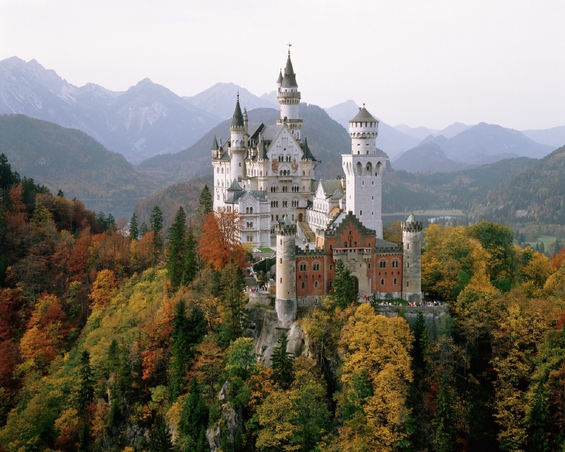 Zámek Neuschwanstein, Německo. (Foto: Profimedia.cz/Ric Ergenbrigh/Corbis)