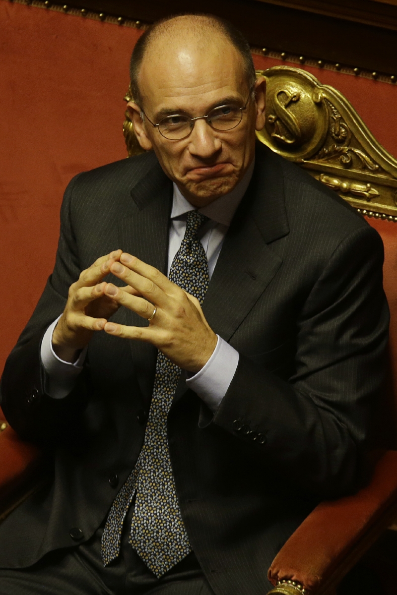 Italský premiér Enrico Letta.