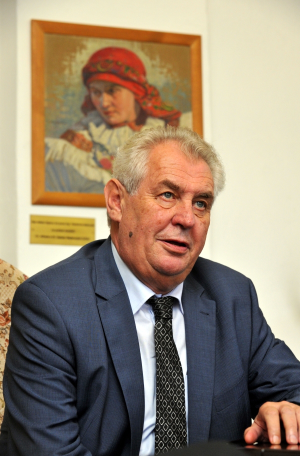 Prezident Miloš Zeman.