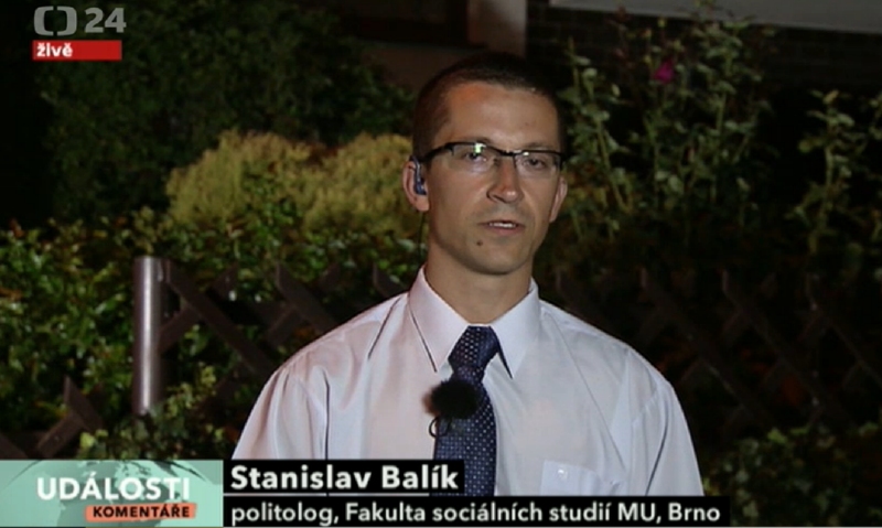 Stanislav Balík v pořadu Události, komentáře.