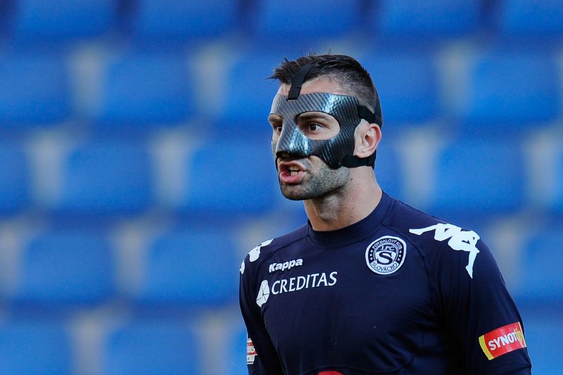 Obránce Slovácka Tomáš Košút.