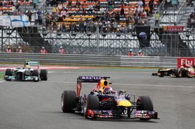 Vítězný Sebastian Vettel.