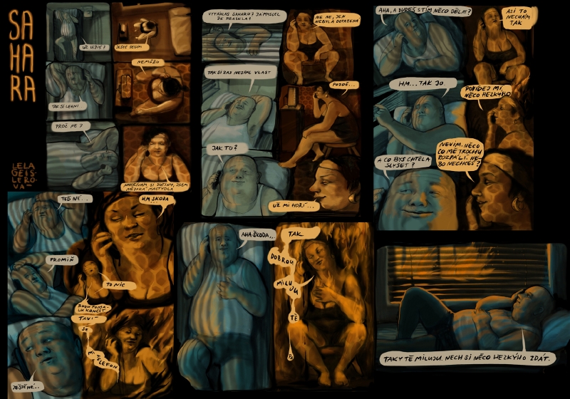 Autorkou komiksu je Lela Geislerová – hra Sahara (JQr).