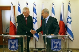 Důležitost boje proti terorismu Zeman zdůraznil i při pondělním setkání s izraelským premiérem Benjaminem Netanjahuem.