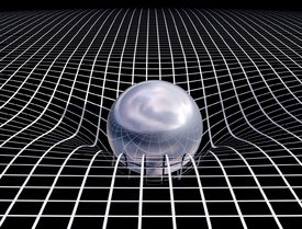 Nejlepší popis gravitace je pořád ještě teorie relativity, která ji vnímá jako geometrickou vlastnost časoprostoru. Proto se ji ještě nepodařilo přidat do standardního modelu.