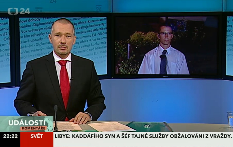 Stanislav Balík s Martinem Veselovským v pořadu Události, komentáře. Stanislav Balík s Martinem Veselovským v pořadu Události, komentáře.