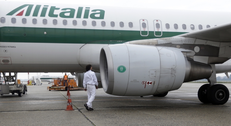 Letadlo společnosti Alitalia.