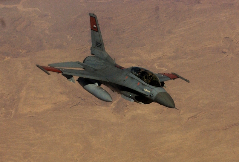 Americký f-15 v egyptských barvách.