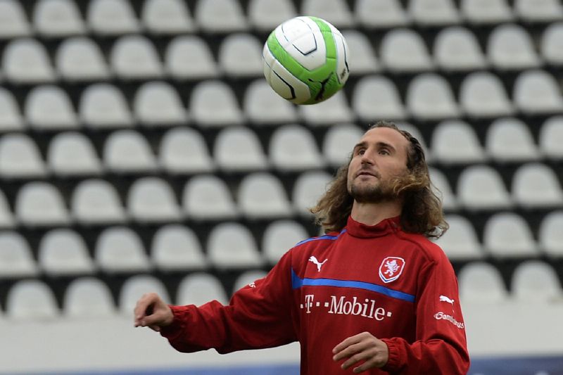 Záložník Petr Jiráček 7. října v Praze na tréninku české fotbalové reprezentace před zápasy s Maltou a Bulharskem v závěru kvalifikace na mistrovství světa.