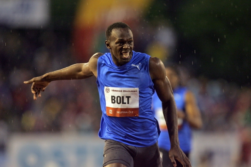 Nejslavnější sportovec z Jamajky Usain Bolt.