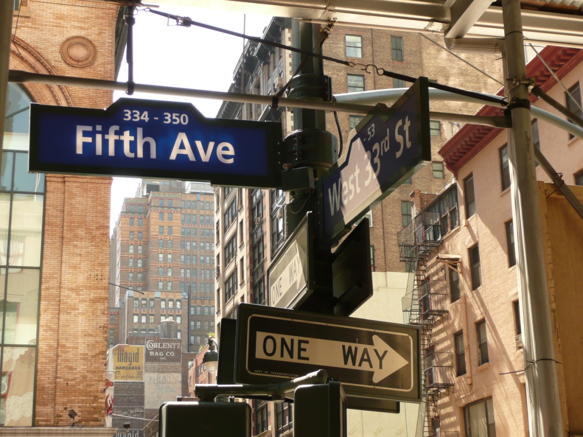Pátá Avenue, NY.