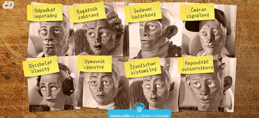 Postavy z kampaně Českých drahy.