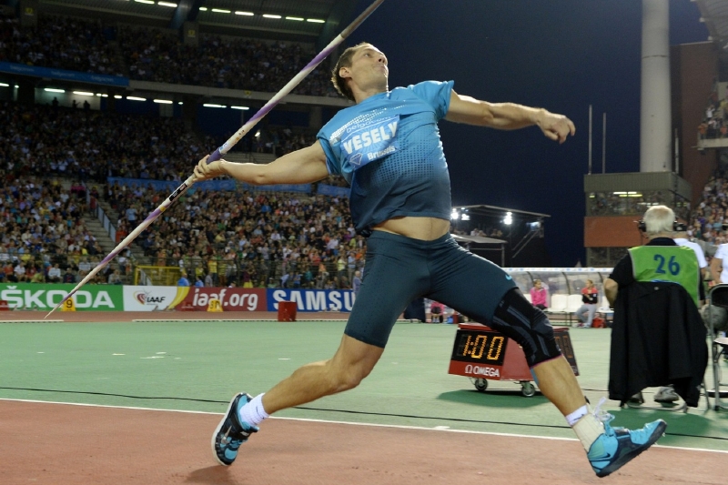 Oštěpař Vítězslav Veselý.
