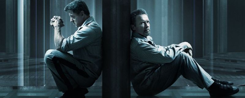 Sylvester Stallone (vlevo) a Arnold Schwarzenegger ve snímku Plán útěku.