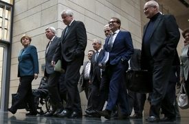 Koaliční vyjednavači z řad CDU a CSU.