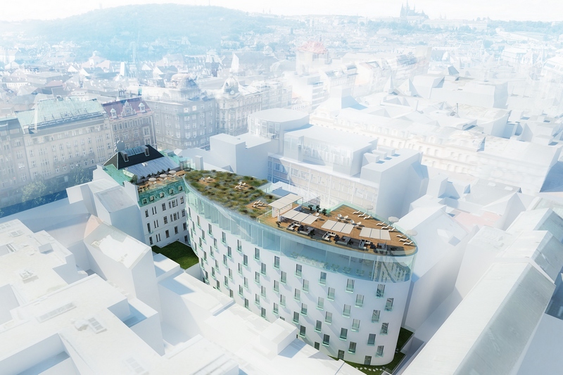Secesní hotel Evropa nově.