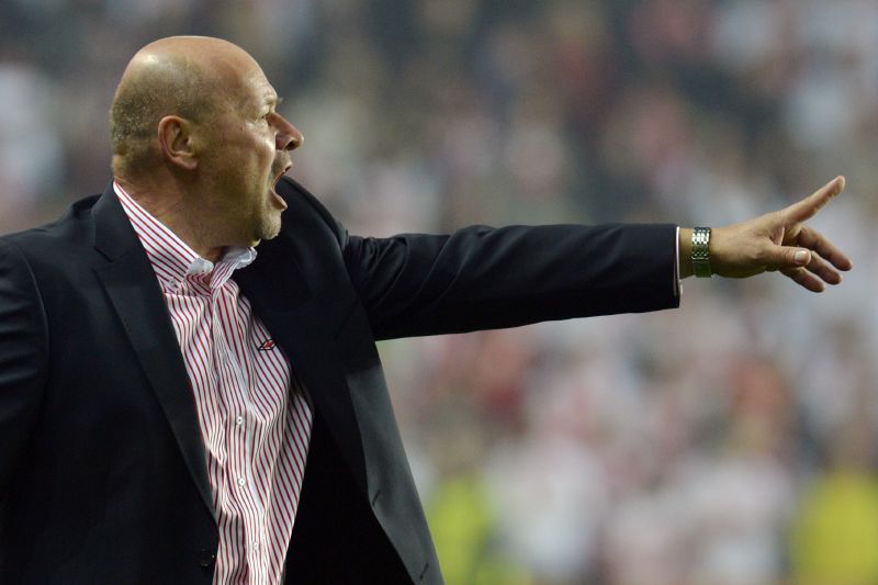 Trenér pražské Slavie Miroslav Koubek. Trenér pražské Slavie Miroslav Koubek.