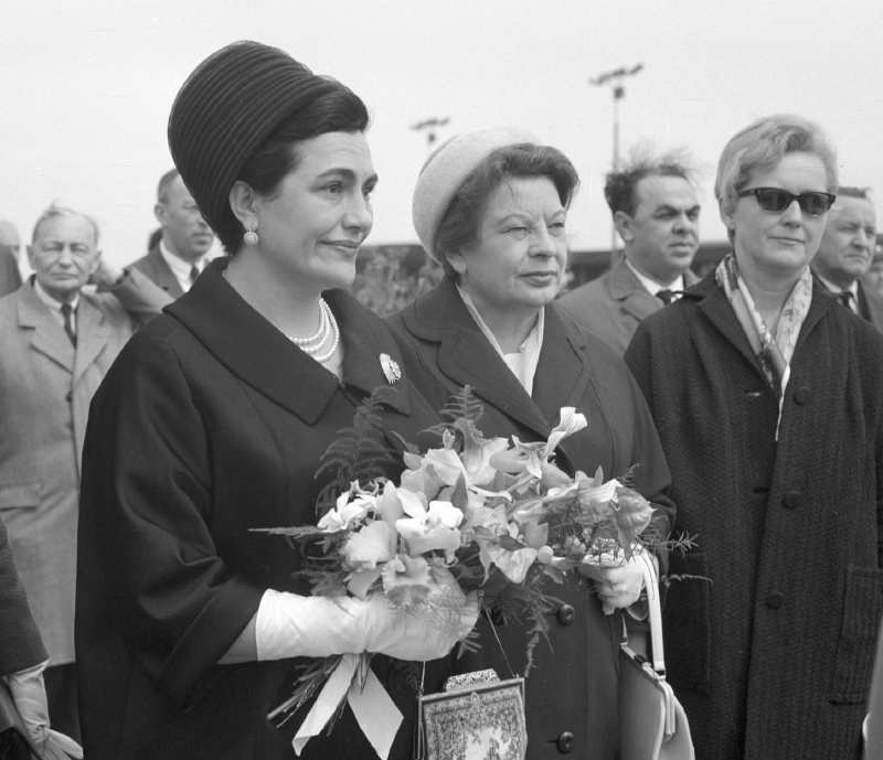 Jovanka Brozová v roce 1965 na oficiální návštěvě Prahy. Jovanka Brozová v roce 1965 na oficiální návštěvě Prahy.