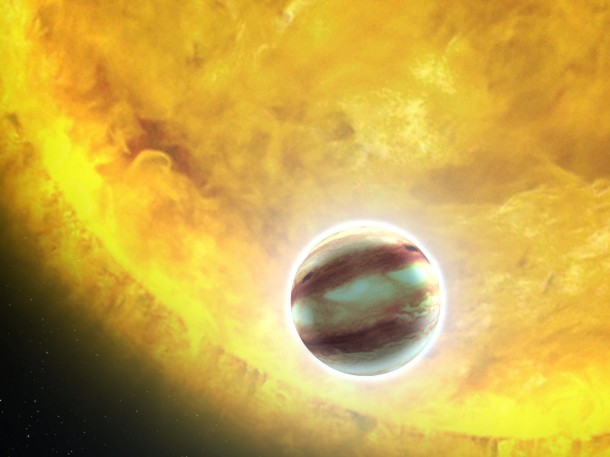 Exoplaneta v představách malíře.