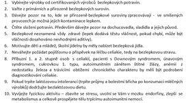 Desatero celiatika, které vytvořila MUDr. Jana Dajková.