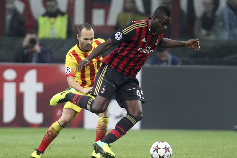 Italský fotbalista Mario Balotelli. Italský fotbalista Mario Balotelli.
