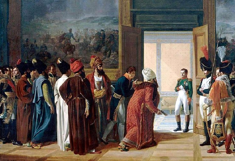 Perská delegace roku 1807 v Paříži. 