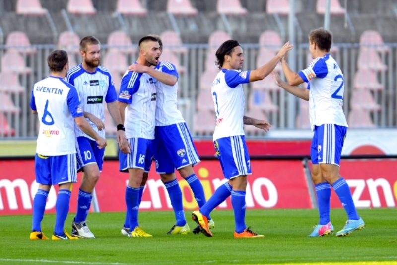 Radost fotbalistů Znojma.