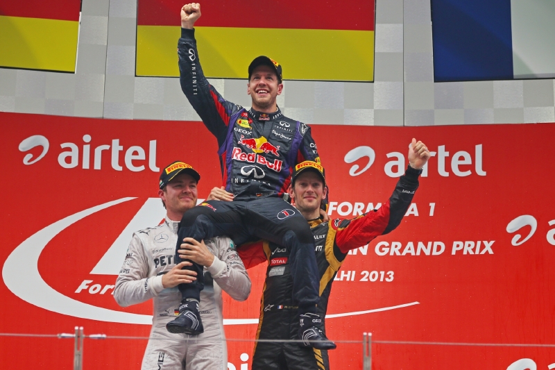 Německý pilot stáje Redbull Sebastian Vettel.